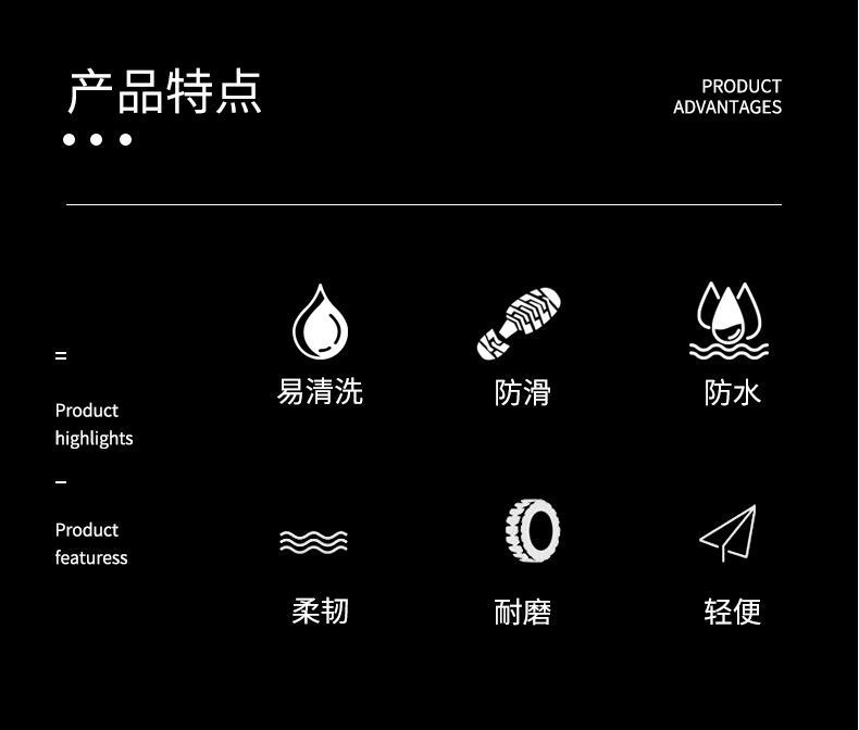 耐磨牛筋底雨鞋男女保暖耐酸碱高筒加厚雨靴防滑劳保洗车水靴工地详情2