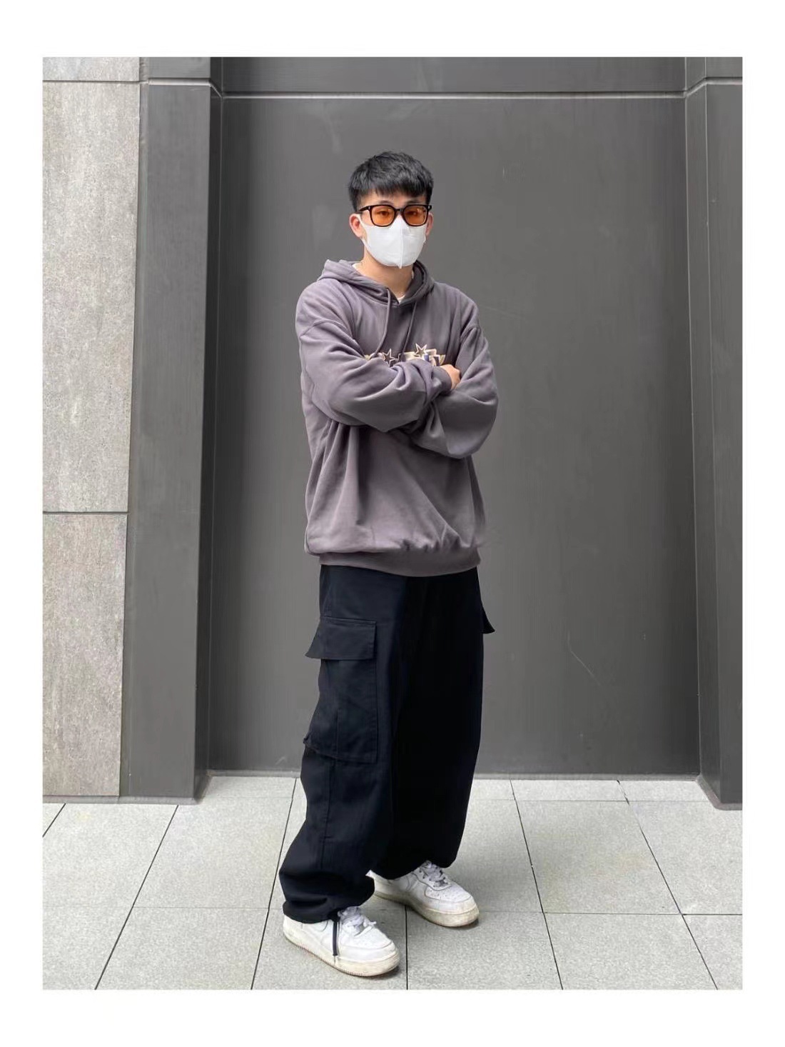 日系复古工装裤男2024新款户外多口袋宽松休闲直筒阔腿抽绳长裤子详情5