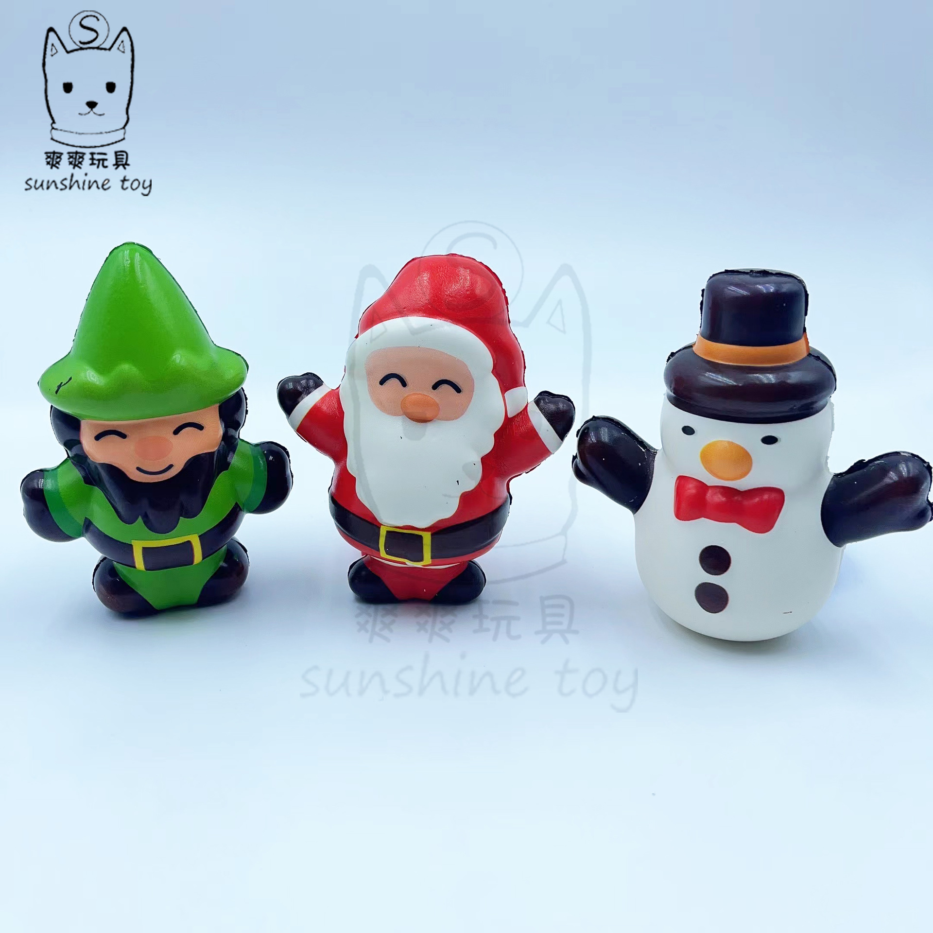 Cross-border bestseller Santa Claus pu slow rebound Doll Christmas holiday doll Foam ball pic 4