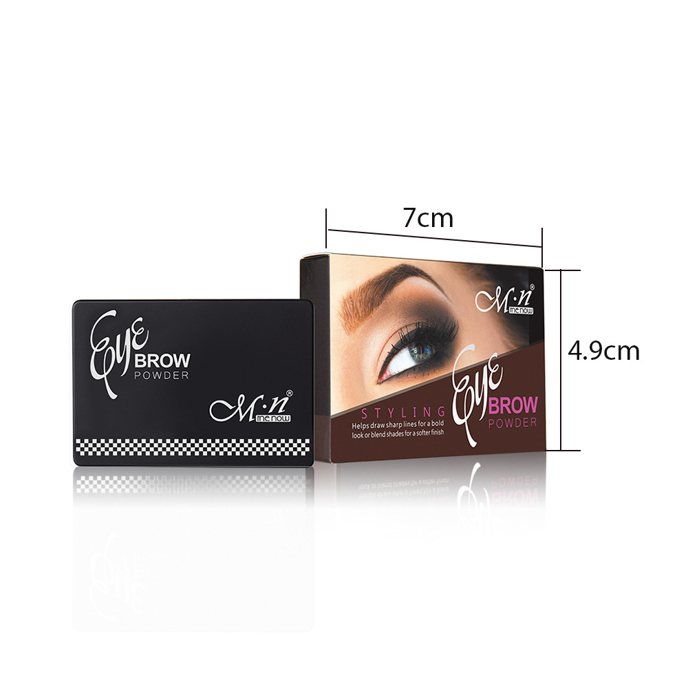 MENOW Two-color eyebrow Powder Mist Eyebrow Waterproof Shadow Three-dimensional Natural two-color easy contouring Product, a bestseller in foreign trade pic 17