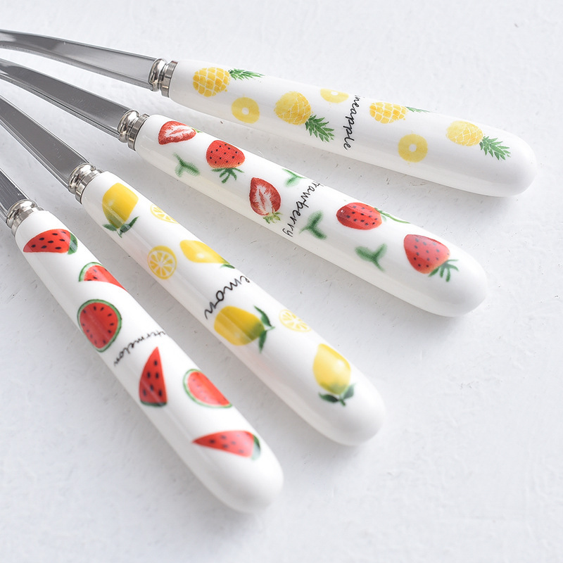 Portable ceramic stainless steel tableware pic 5