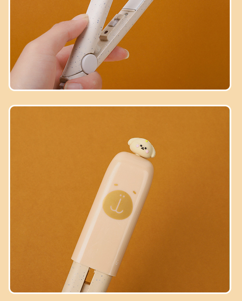 新款卡皮巴拉系列夹板卷发棒学生女头发小功率宿舍拉直器卷发器详情18
