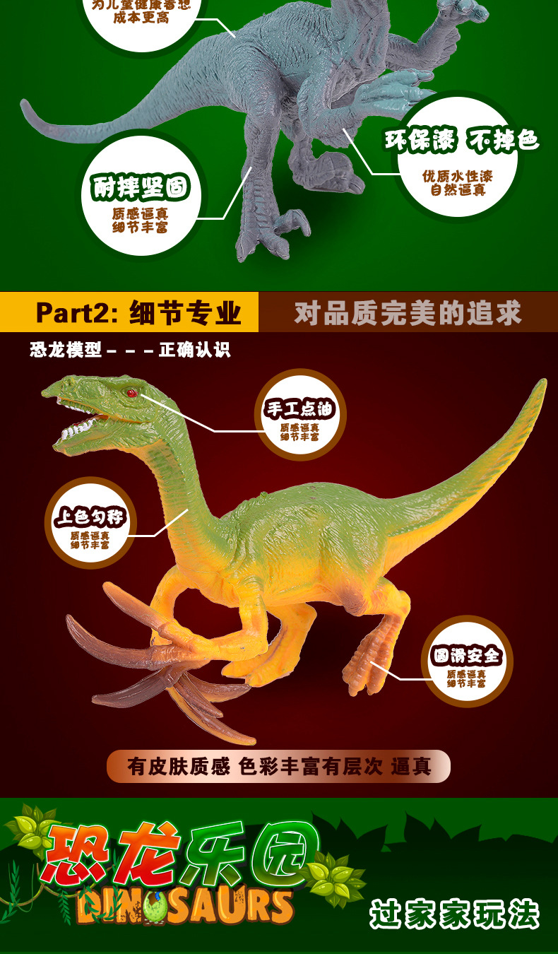 跨境儿童仿真恐龙动物模型恐龙世界恐龙家族儿童森林动物模型详情13