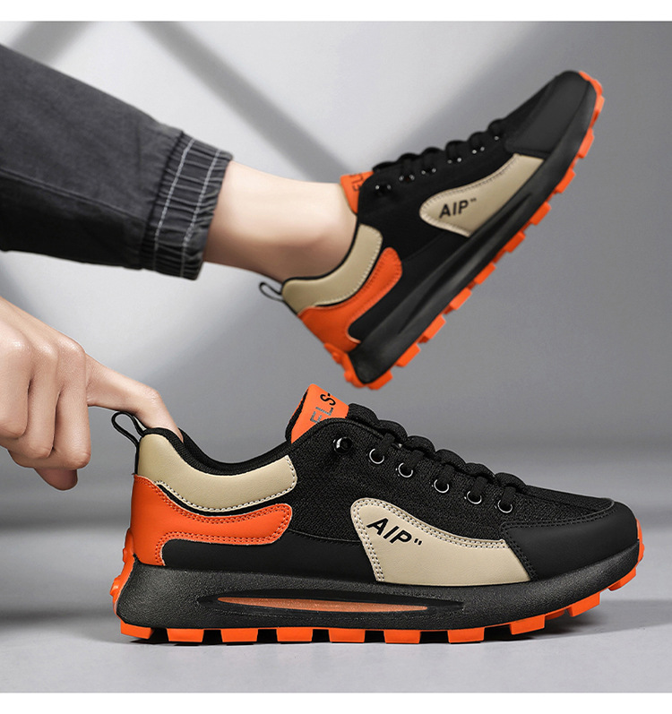 直播爆款男鞋2024新款男士休闲百搭透气网面潮鞋防滑跑步鞋子男详情20