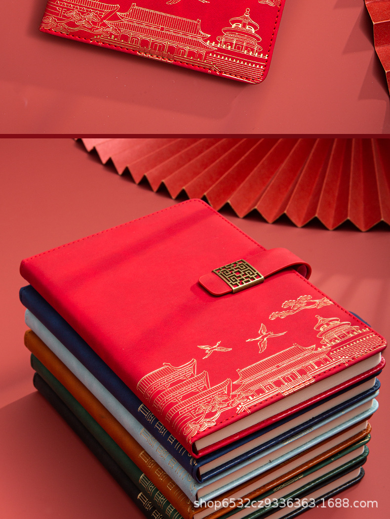 国潮笔记本礼盒套装高颜值礼品文创商务笔记本办公创意伴手礼定制详情17