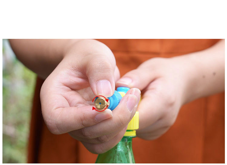 饮料瓶可乐瓶铁杆喷头喷雾器喷枪浇花手动喷水壶压力喷壶园艺浇花详情3