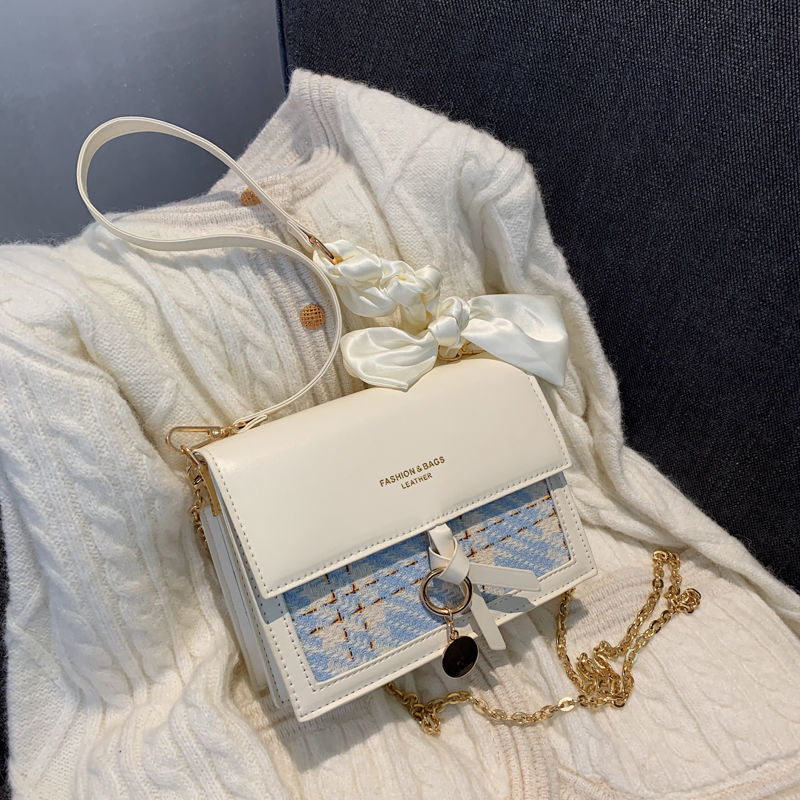 韩版时尚单肩包包女2024夏季新款洋气百搭小众ins链条包斜跨小包详情35