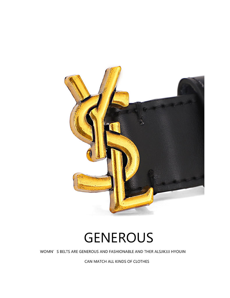 皮带女士新款配西装连衣裙子大衣装饰高级感字母宽腰带牛仔裤带详情8