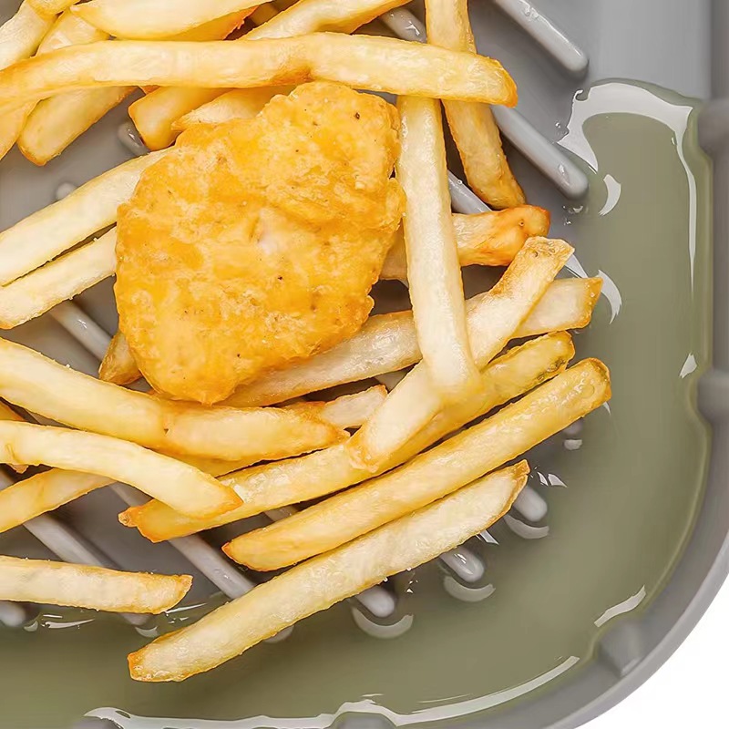 Air Fryer 空气炸锅方形硅胶烤盘食品级可重复使用硅胶空气炸锅篮详情7