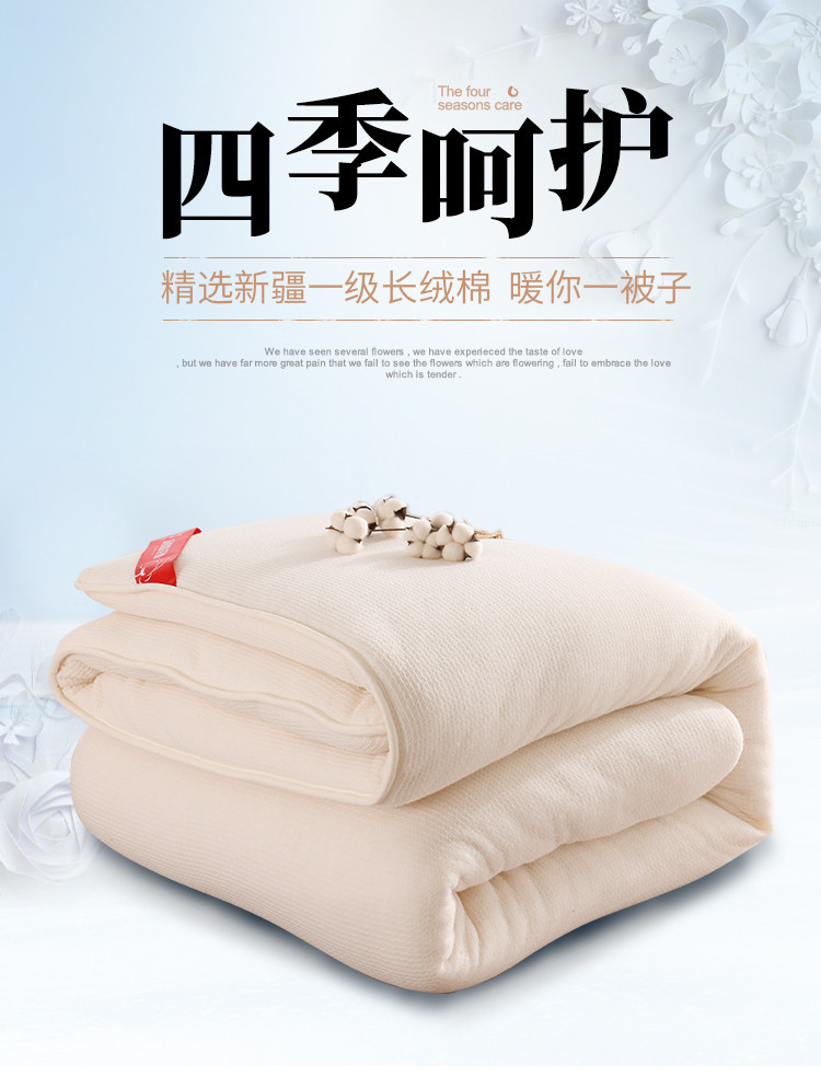 新疆棉花被A类长绒棉被芯加厚保暖冬被子棉胎学生宿舍床垫被批发详情2