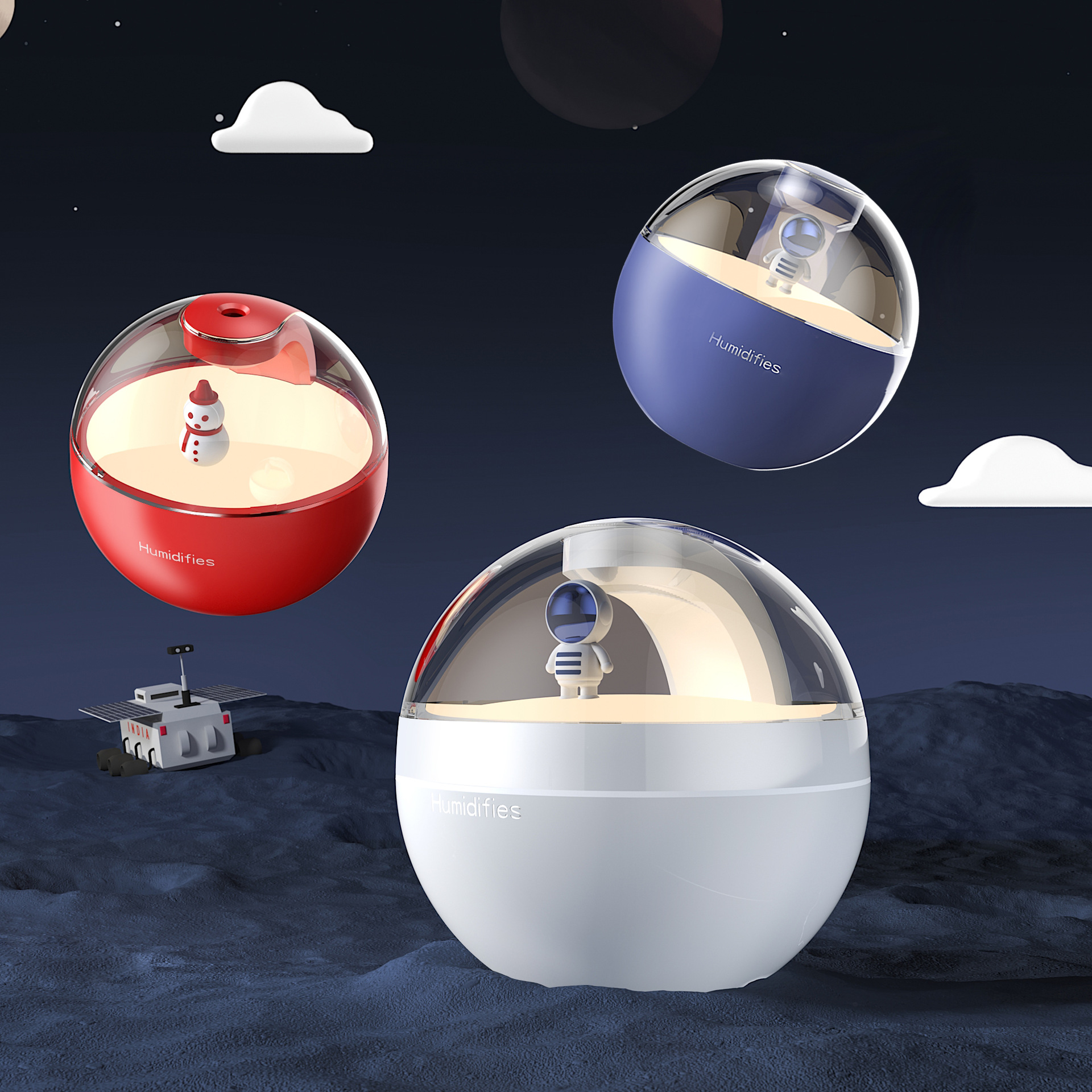 New Poke Ball humidifier, home creative desktop hydrating air spray, Astronaut mini humidifier, cross-border pic 22