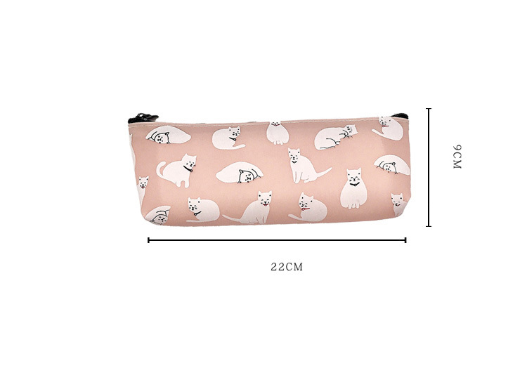 Korean version large-capacity pencil case, cute student hand-held stationery bag, cartoon creative multi-functional stationery box, pencil case pic 4