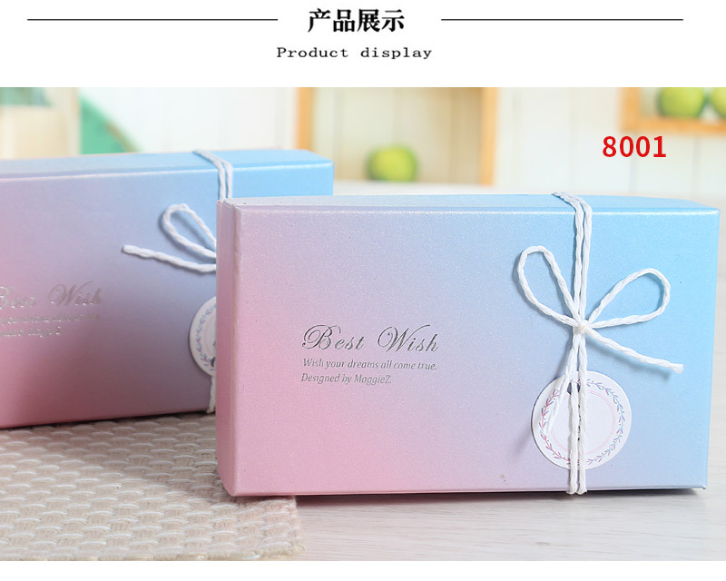 Blog Company gradient Gift box in stock, rectangular top and bottom cover gift packaging box, creative gift box, souvenir gift box pic 20