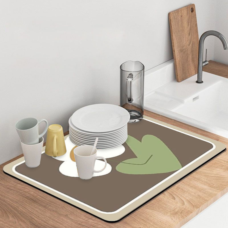 厨房台面沥水垫子洗手台防溅垫碗盘干燥垫吧台吸水杯垫免洗隔热垫详情19