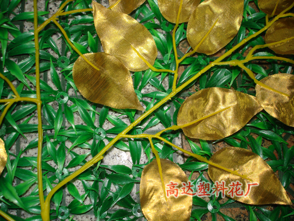 仿真豆花花枝豆花叶子 仿真榕树叶 仿真树叶金色榕树叶仿真紫藤枝详情17
