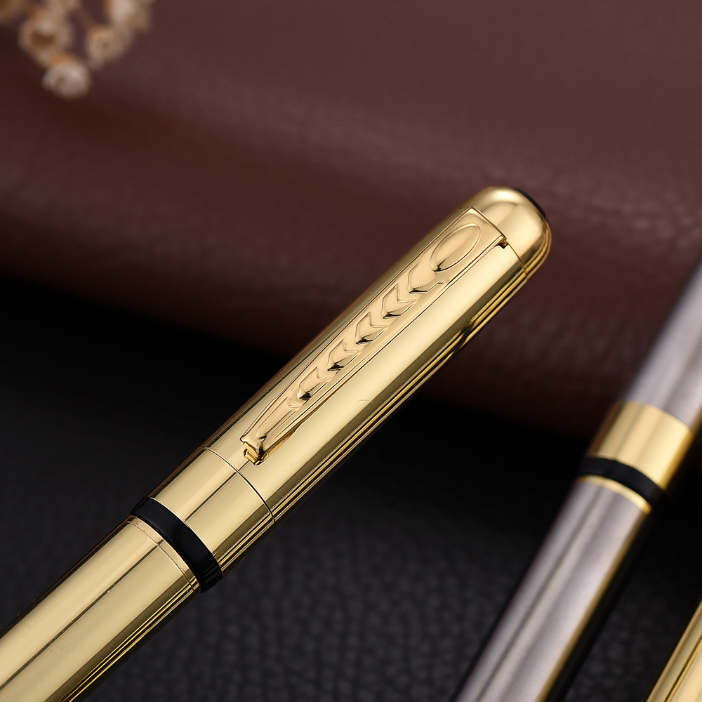 Stainless steel ballpoint pens, corporate year-end party gifts, pen production, company LOGO wholesale in stock pic 13