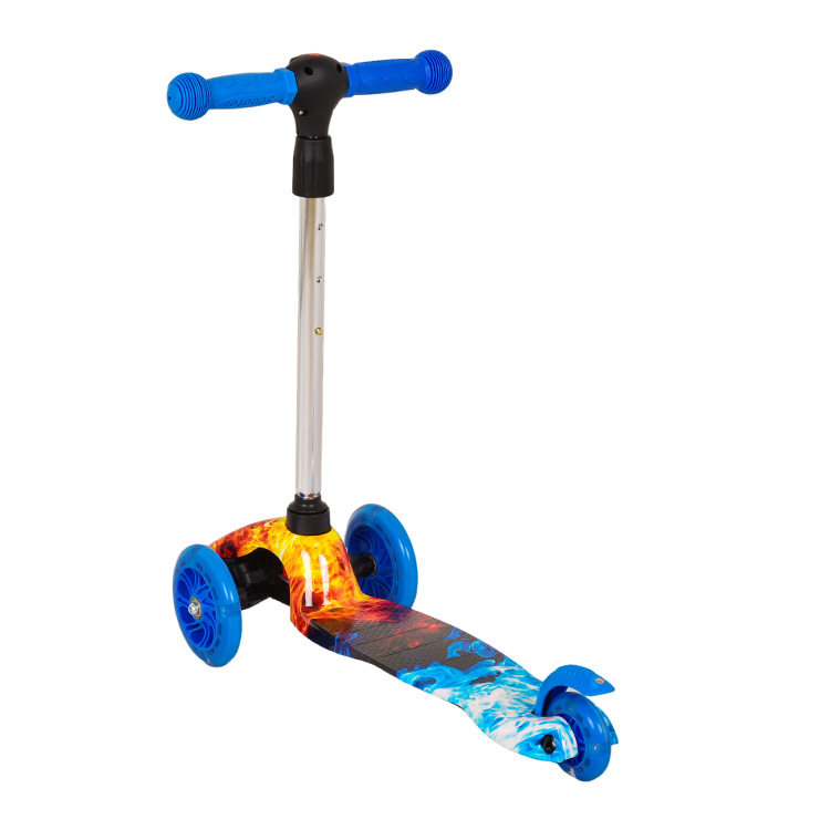 2024新款小米糕可折叠可升降带LED灯三档调节灯光调节高度滑板车详情17