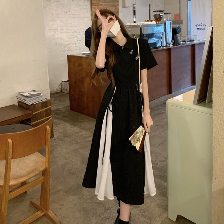 中式改良旗袍连衣裙女夏天2022新款设计感收腰短袖中长款裙子女装详情34