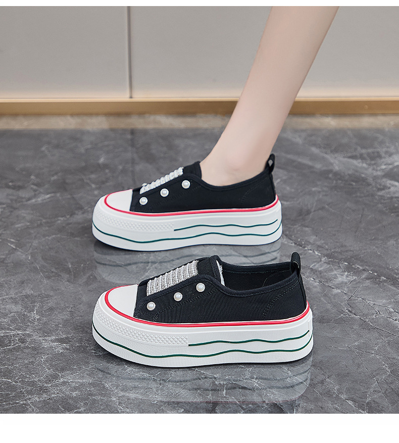 2024秋季帆布鞋新款韩版ins小白鞋女学生厚底增高休闲街拍BR6171详情24