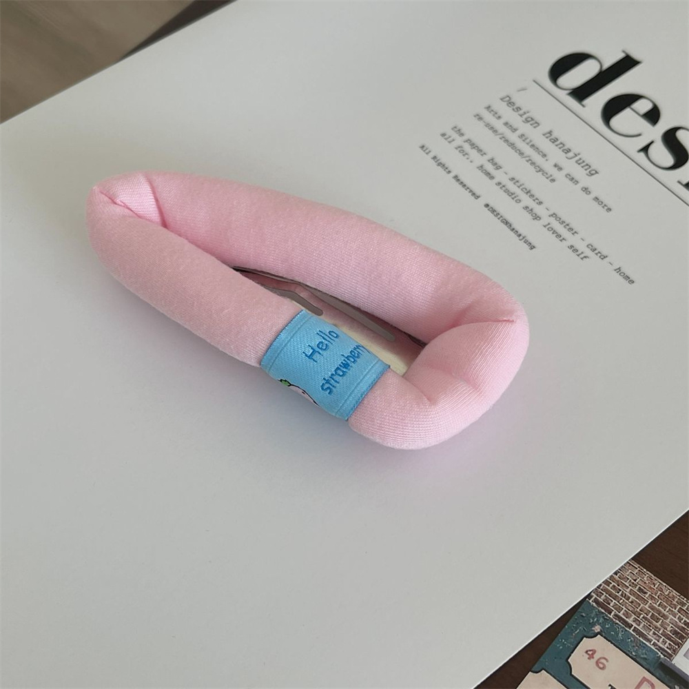 Cream-colored puffy sponge hair clips, cute large bangs clips, BB clips, makeup clips, hair clip edge clips, and teenage hair accessories pic 21