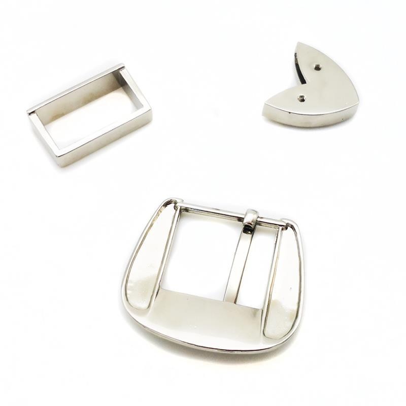 32mm zinc alloy belt buckles for women from Japan, South Korea, Europe and America, diamond three-piece set, factory direct sales pic 5