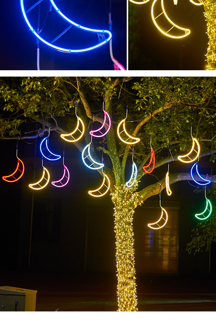Christmas waterproof small decorative lights, flashing lights, string lights, starry sky, outdoor tree lights, moon-hung lights, street lighting decorative lights pic 6