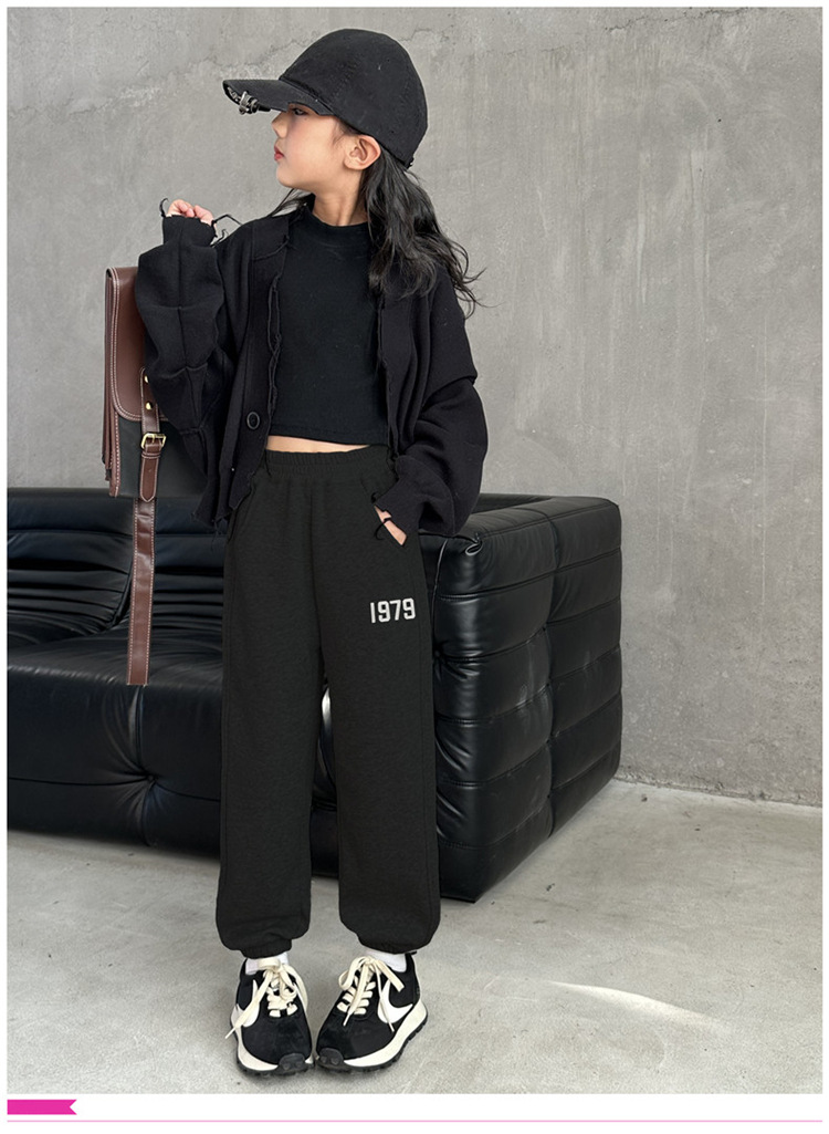 冬季女童加绒裤子外穿秋冬2023新款儿童加厚卫裤大童冬季奥利绒运详情12