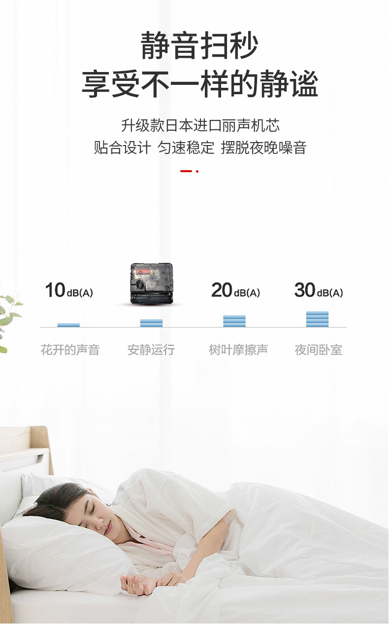 A super-loud, retro circular convex bell alarm clock for children, students, home, bedside, silent night light clock pic 5