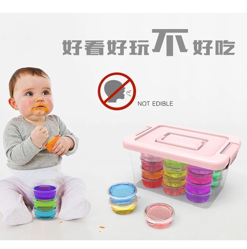 水晶泥批发套装史莱姆diy手工制作材料便宜橡皮泥透明彩泥黏粘土1详情5