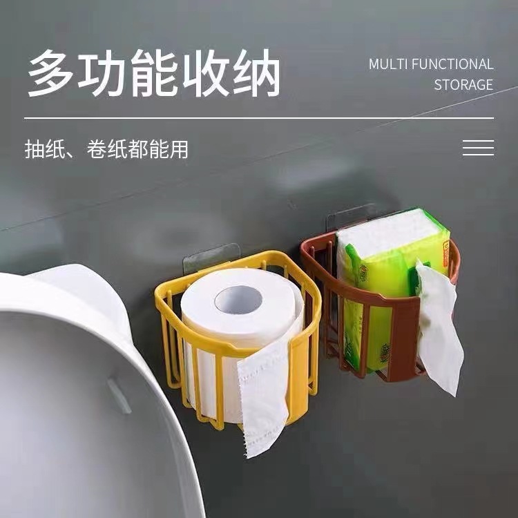 简约卫生纸置物架卫生间纸巾盒壁挂式厕所放厕纸架卷纸架抽纸架详情4