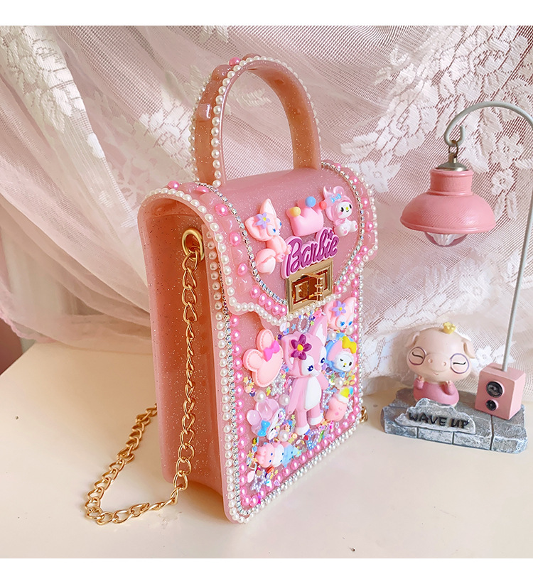 新款儿童手工制作材料包粘贴小饰品diy奶油果冻拎包背包生日礼物详情21