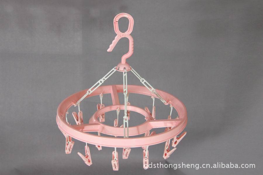 晾晒用品16头圆形袜子毛巾内裤晒衣架 塑料晾晒架详情7