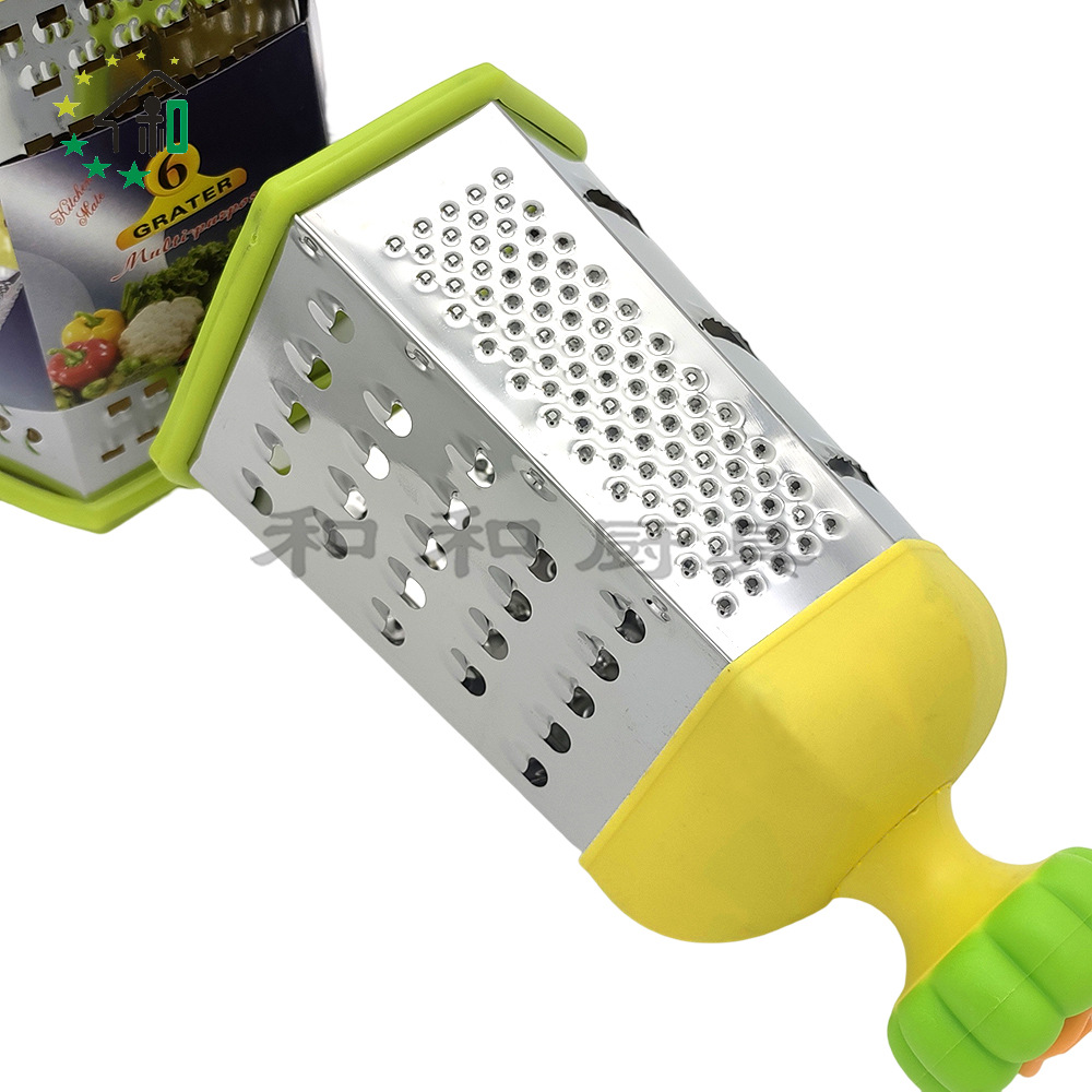 Kitchen multi-functional six-sided vegetable grater, stainless steel grater and vegetable cutter, potato grater and peeler, multi-purpose fruit and vegetable grater pic 24