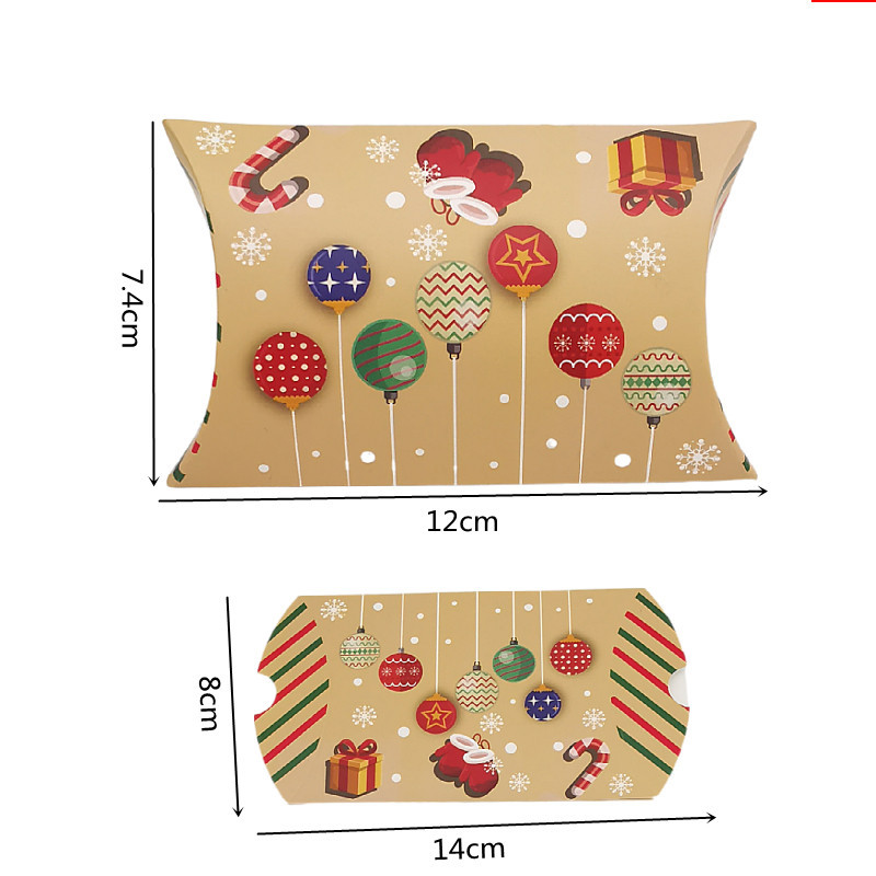 24个装欧式新款圣诞糖果包装纸盒圣诞节礼品喜糖盒森系圣诞枕头盒详情35