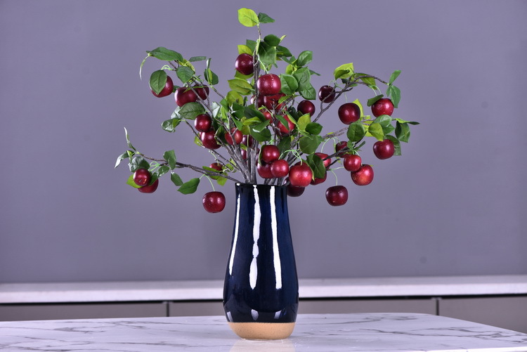 Wholesale of artificial apple branches, multi-leaf home decoration fruit branches, new Chinese-style New Year decoration berries from the manufacturer pic 33