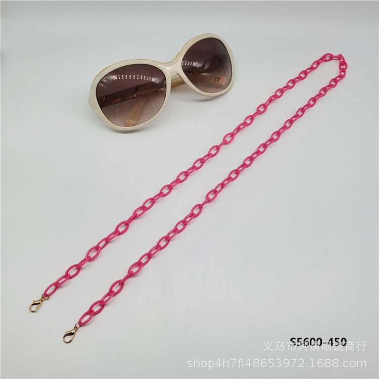 Custom nueva moda simple personalizado acrílico eyewear cadena eyewear colgante cuello anti-caída eyewear cuerda 23121 pic 2