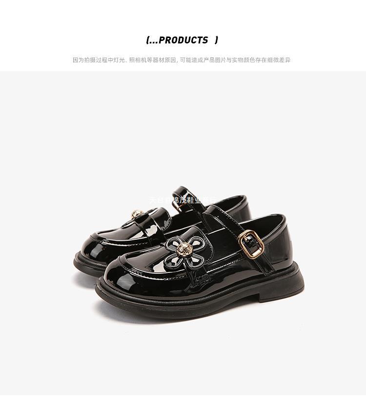 女童公主鞋皮鞋春秋儿童单鞋软底英伦风黑色学生童鞋小女孩乐福鞋详情37