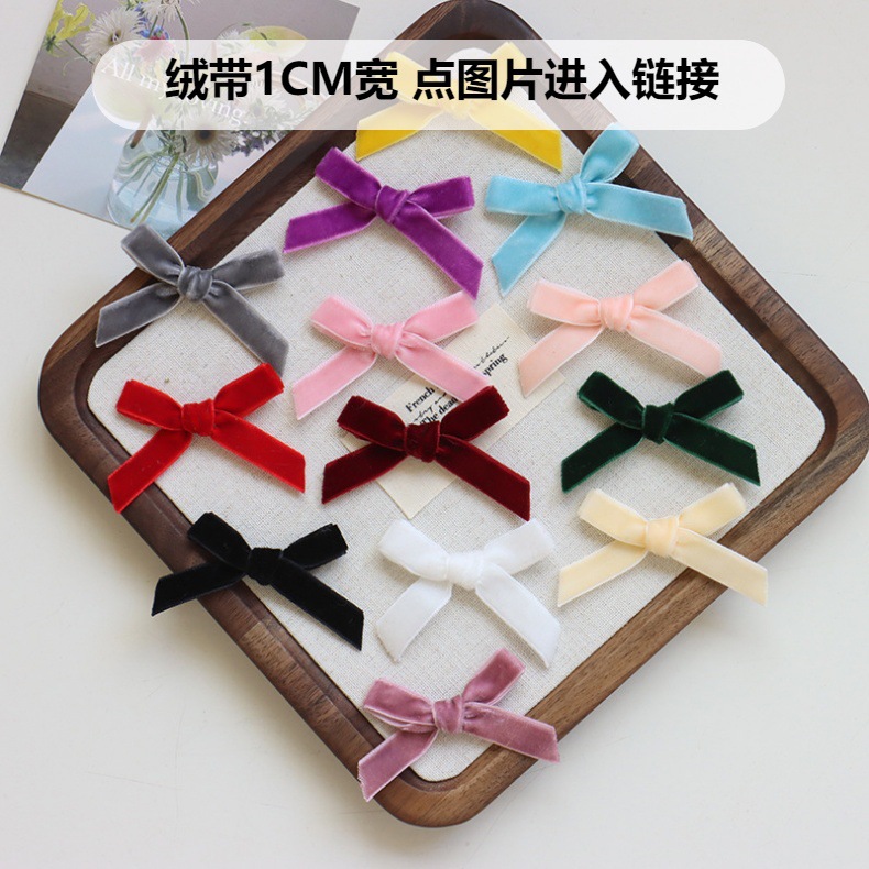 8分涤纶带双层燕尾包腰蝴蝶结 服装辅料头饰领结手工蝴蝶结现货详情24