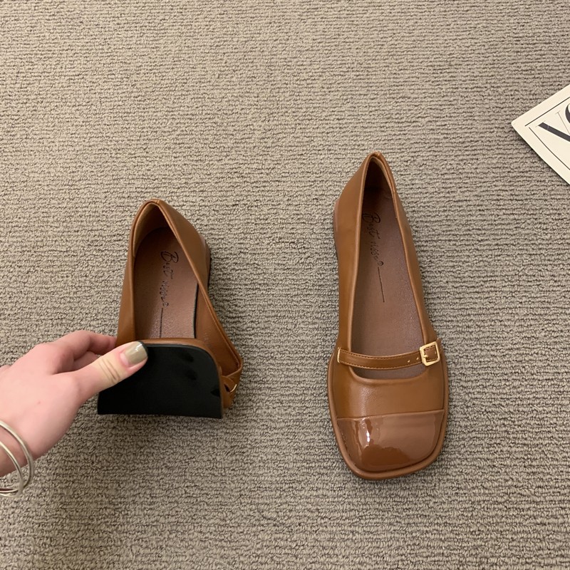 法式复古晚晚风玛丽珍方头小皮鞋女鞋子2023新款通勤百搭低跟单鞋详情17