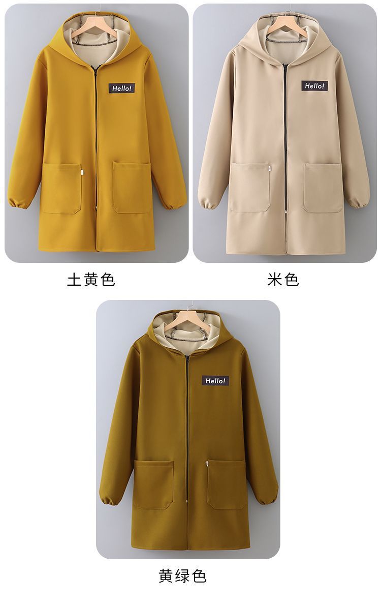 加厚罩衣工作服家用厨房户外秋冬季罩衣时尚新款做饭罩衣长袖围裙详情8