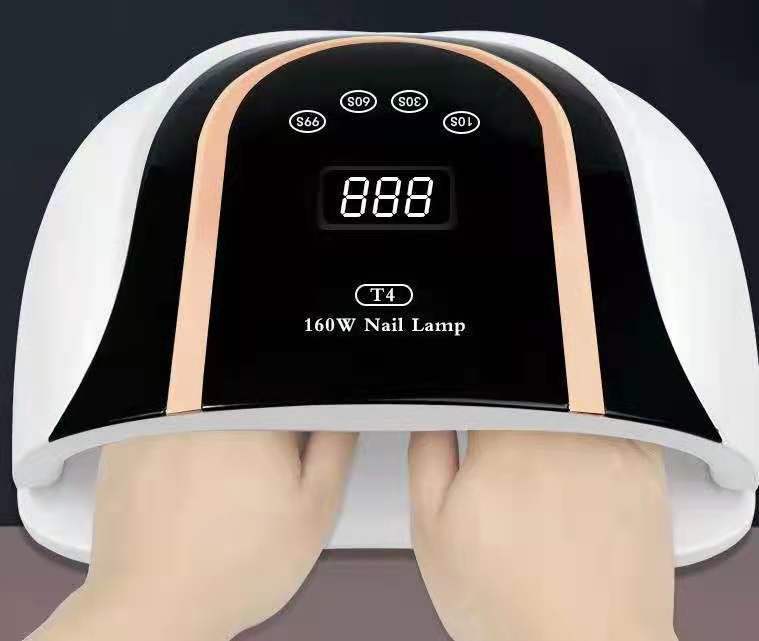 The best-selling SUN T4 nail lamp in foreign trade features a 160W high-power 54-bead smart sensor that dries quickly and does not turn black when baked pic 3