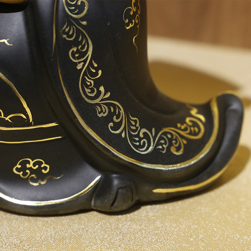 财神爷佛像店铺开业乔迁礼品家居玄关装饰工艺品 Q版香灰摆件详情8