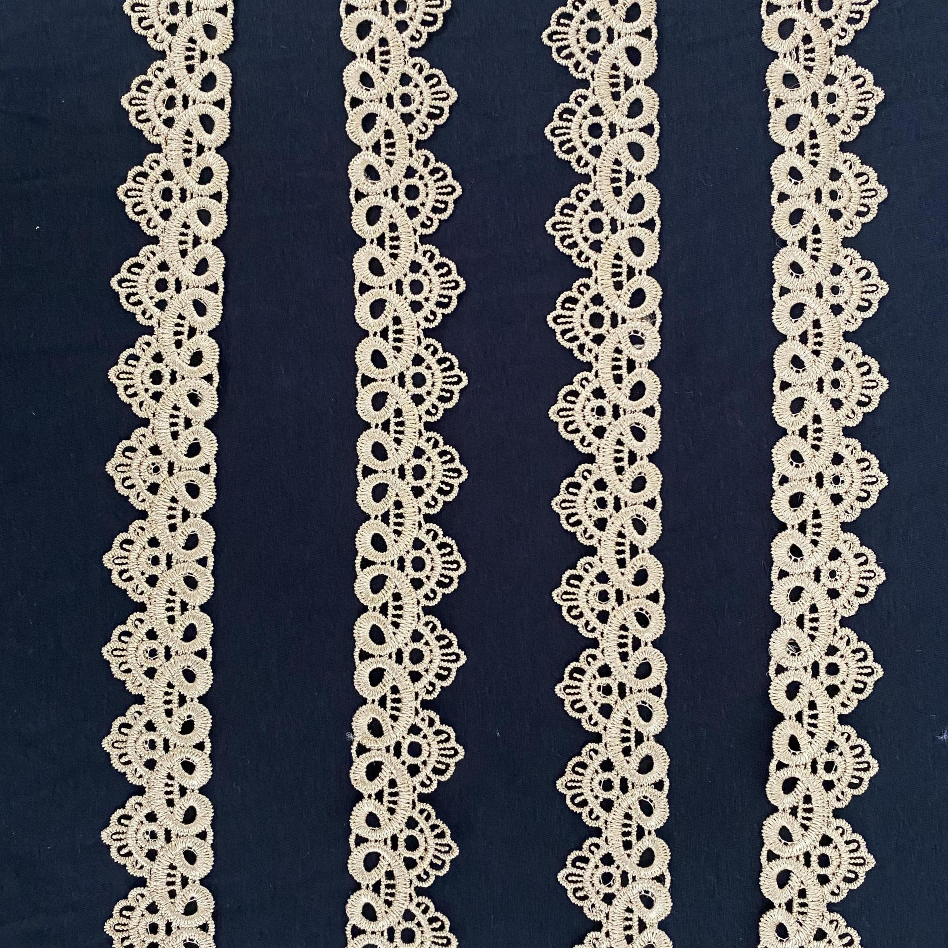 现货金色水溶蕾丝 沙发垫辅料 越布悠花边 16cm宽lace 窗帘花边详情11