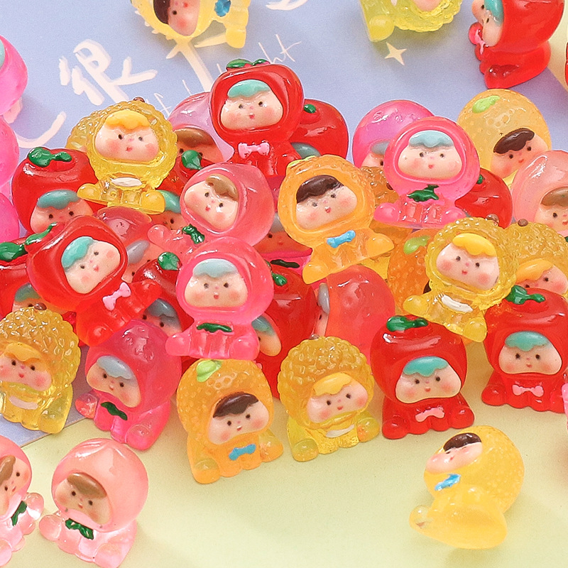 迷你立体可爱水果小人潮玩diy桌面汽车蛋仔摆件儿童礼品钥匙扣详情3