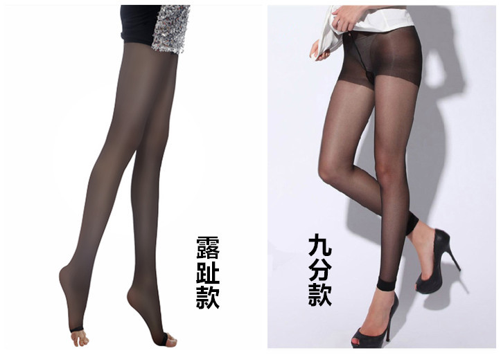 Ultra-thin, flesh-through, sexy base socks, core-lined silk single top, invisible silk stockings and pantyhose pic 5