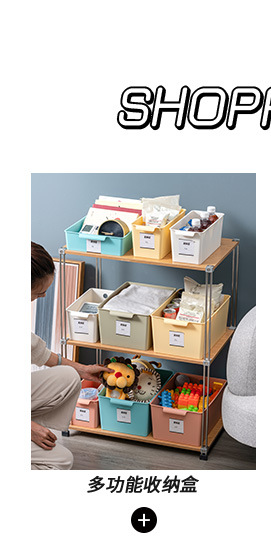 X102-1033办公桌面文具零食储物塑料斜面整理客厅厨房橱柜置物架详情1