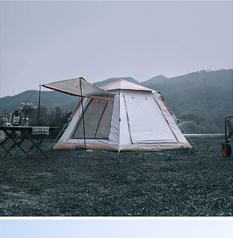 Dacheng Tent Outdoor Camping Fully automatic cross-border tent Camping 2-3-4 person tent Quick opening outdoor sun protection pic 9