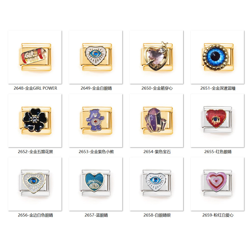 New detachable and spliced modular bracelet, couple cartoon watch strap, versatile accessory, stainless steel bracelet and bracelet wholesale pic 1