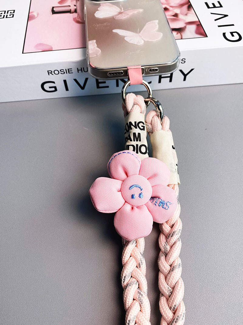 斜挎款太阳花三股马尾辫手机挂绳ins背绳时尚小清新户外登山结实详情11