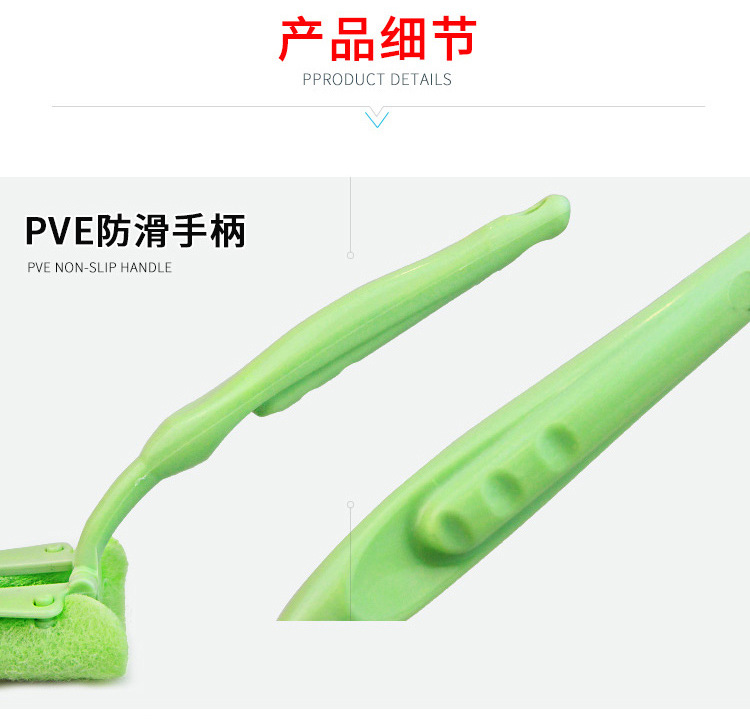 Long-handled cleaning brush, diamond sand sponge, kitchen cleaning, dishwashing and pot washing brush, household scouring pad, dishwashing cloth pic 9